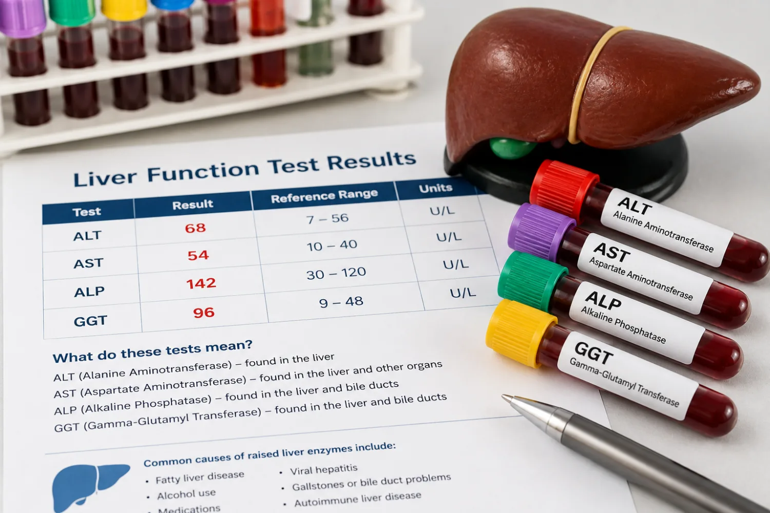 ALT, AST, ALP and GGT Liver Results Explained: What Abnormal Liver Enzymes May Mean